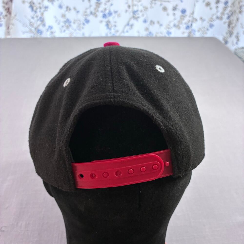 Young & Reckless Los Angeles Reckless Snapback Hat Black Red Cap - Picture 4 of 7